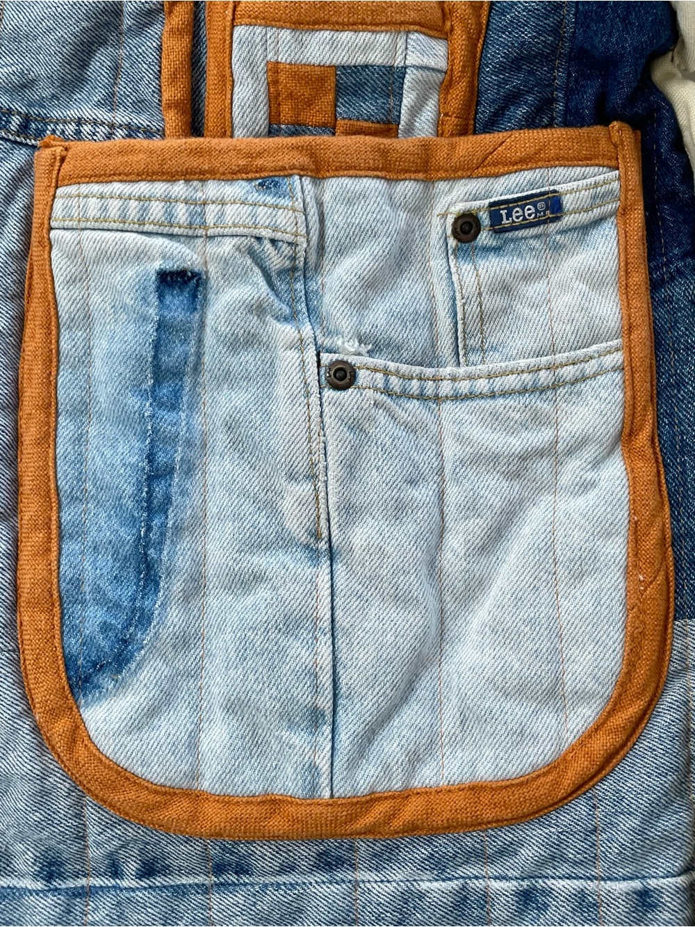 Stunning Handcrafted Upcycled Patchwork Custom Denim Jean Jacket - Picture 5 of 12